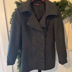 Alpine Swiss Women's Charcoal Peacoat